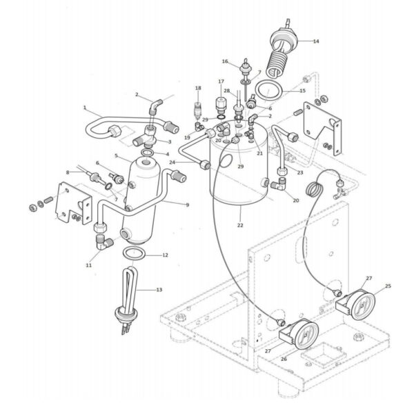 Rocket Espresso Milano R58 Kessel/Fluidsystem