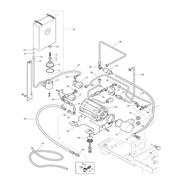 Rocket Espresso Milano R58 Pumpe/Fluidsystem