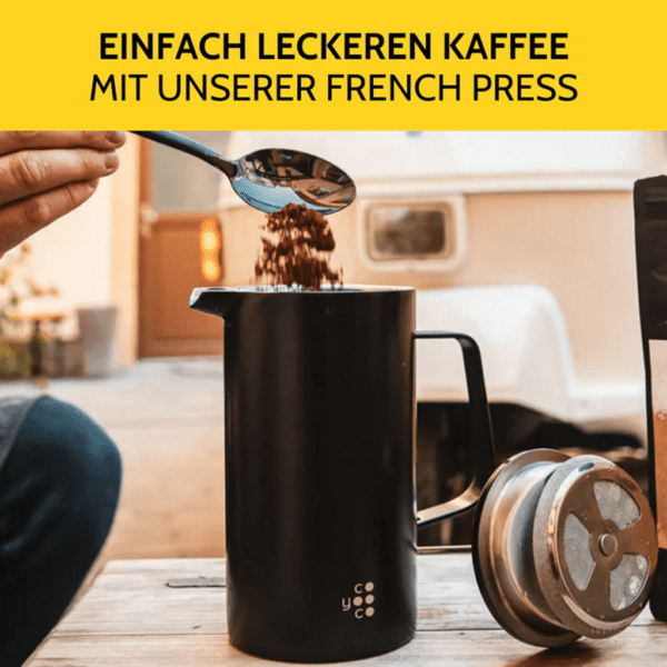 Coyooco FRENCH PRESS 800ml Schwarz – Bild 2