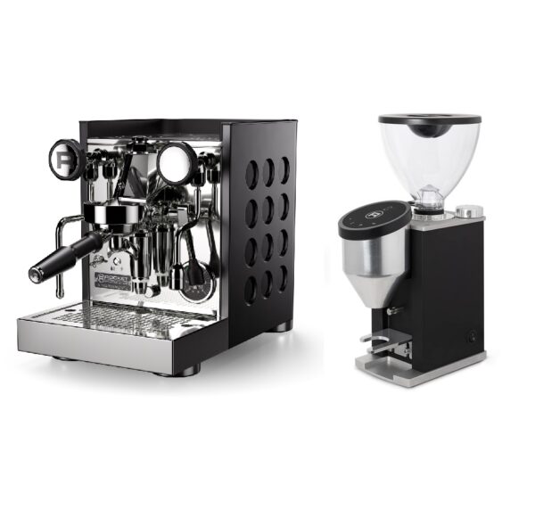 ROCKET ESPRESSO MILANO Appartamento TCA Schwarz/Schwarz + Nuovo FAUSTINO matt Schwarz